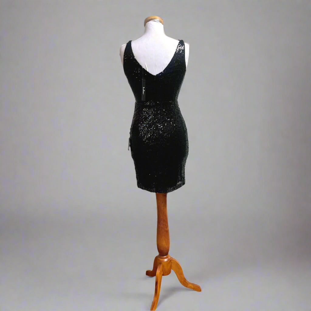 Lulu's black sequin dress, size XS, NEW WITH TAGS!