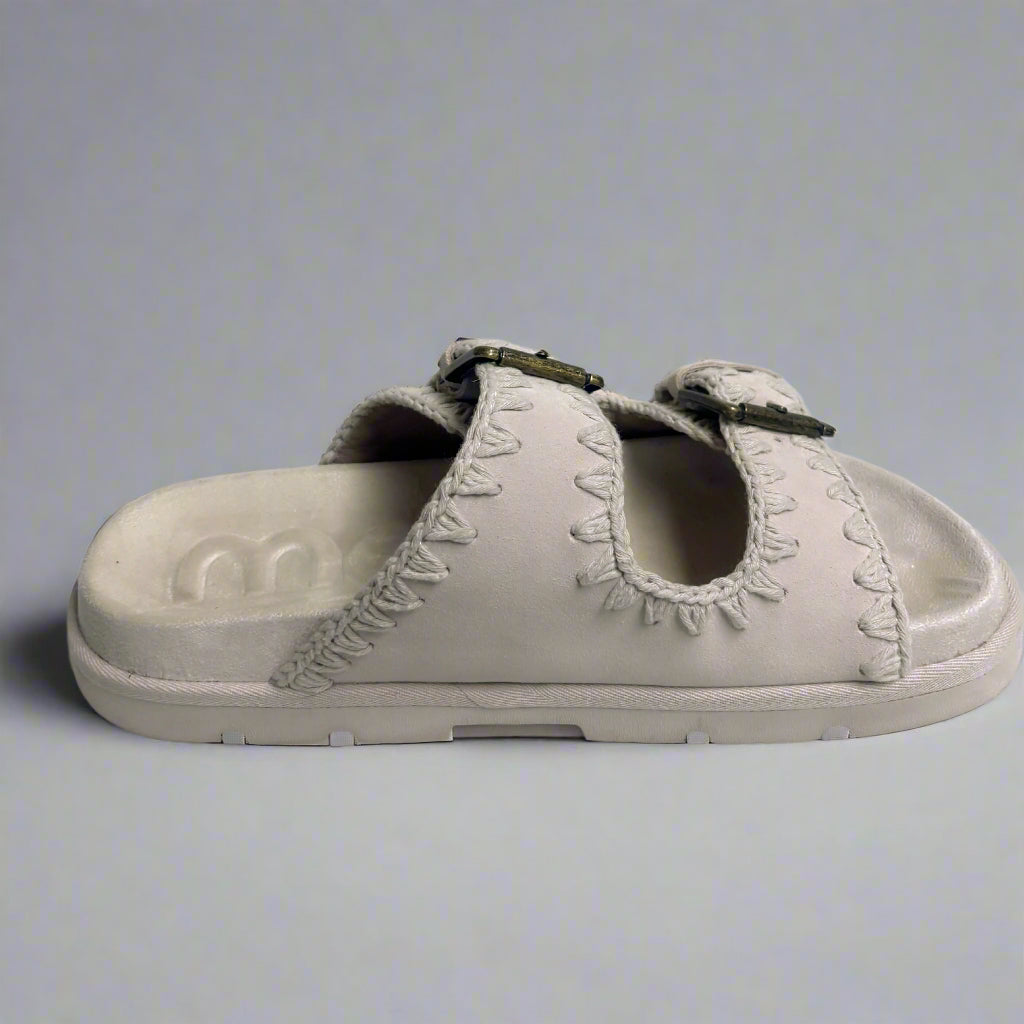 Mou beige Bio slide sandals, size 10, LIKE NEW!