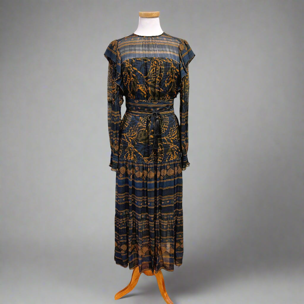 Marie Oliver navy print Gracie dress, size S, NEW WITH TAGS!