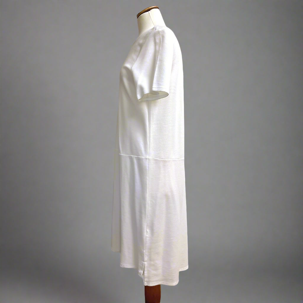 Eileen Fisher ivory knit dress, size M, NEW WITH TAGS!