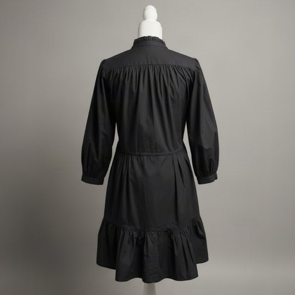Trovata black cotton Yulia dress, size XS