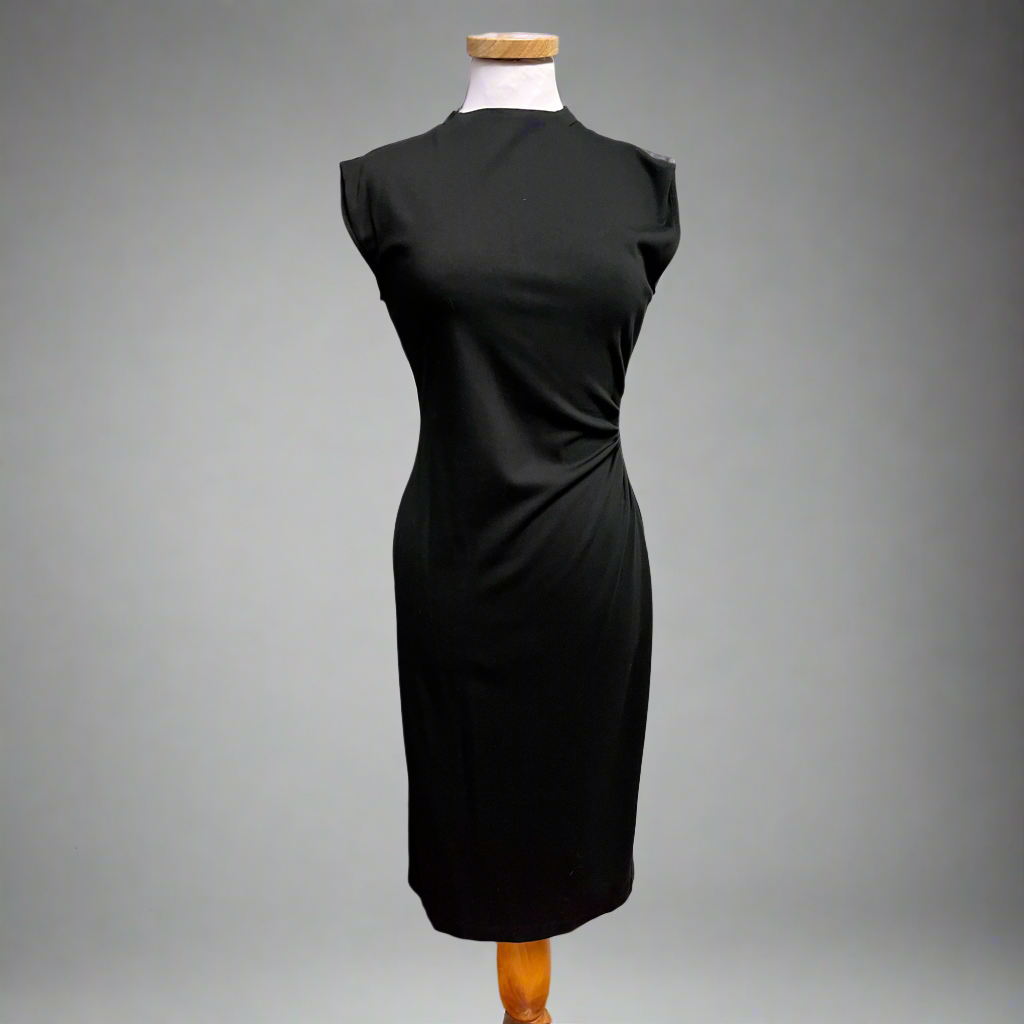 Diane von Furstenburg black knit Darrius dress, size 6