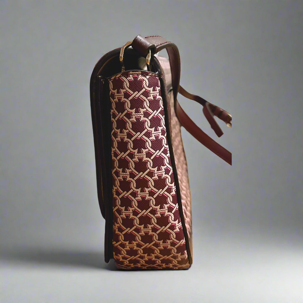 Kate Spade burgundy and pink Link shoulder bag, LIKE NEW!