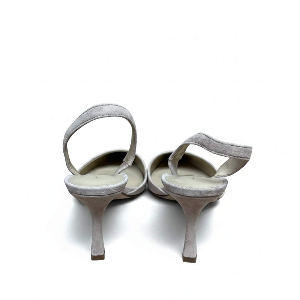 Ann Taylor tan suede Kerry slings, size 6, NEW IN BOX!