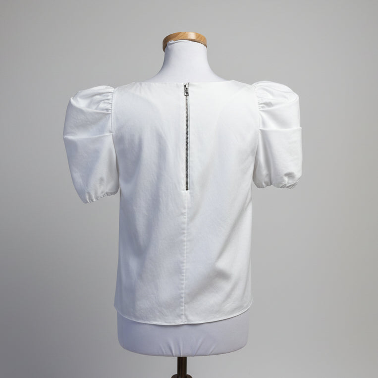 Alice & Olivia white blouse, size M