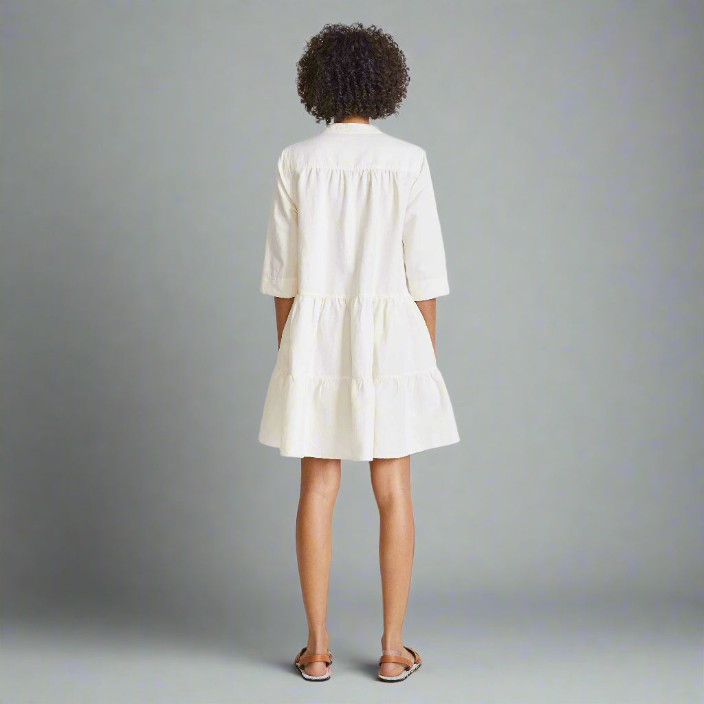 Apiece Apart cream denim Maurino dress, size XS