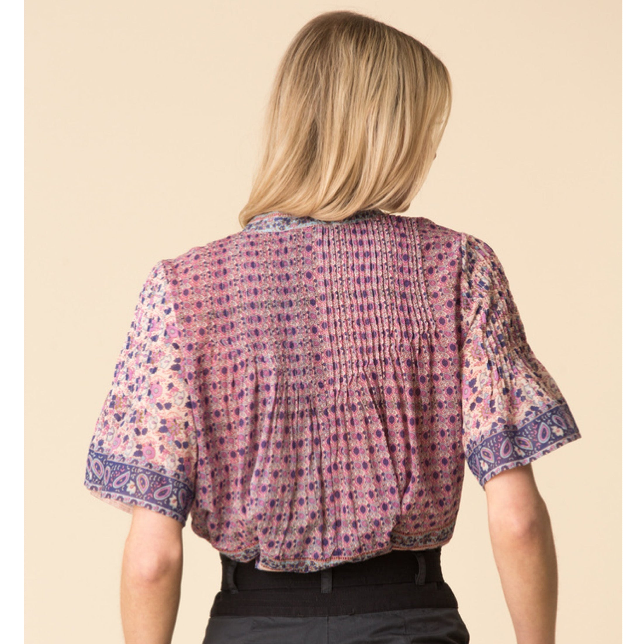 Sea New York pink and purple Bianca top, size 2