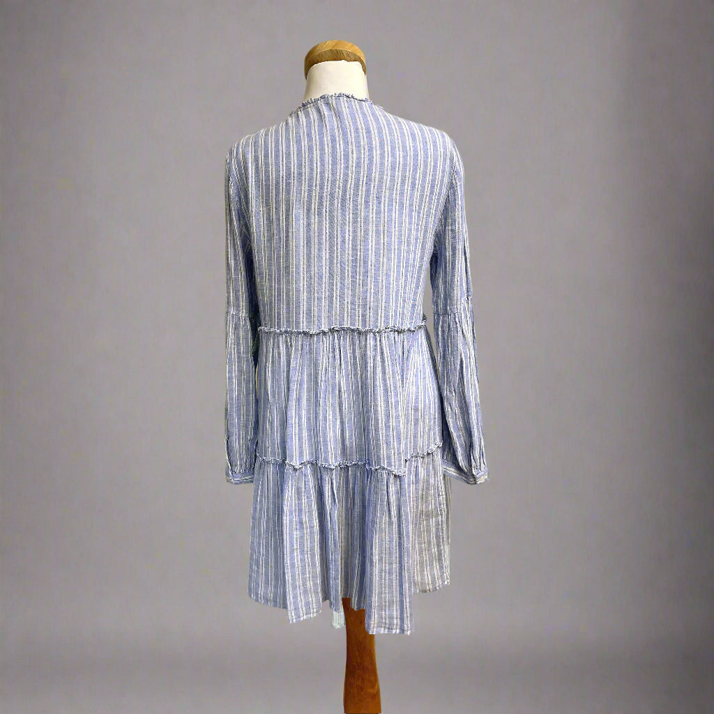 Rails blue and white stripe Everly dress, size XS
