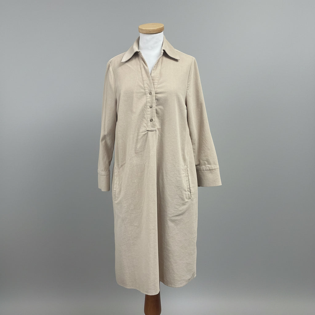 White Label beige organic cotton corduroy dress, size 4, NEW WITH TAGS!