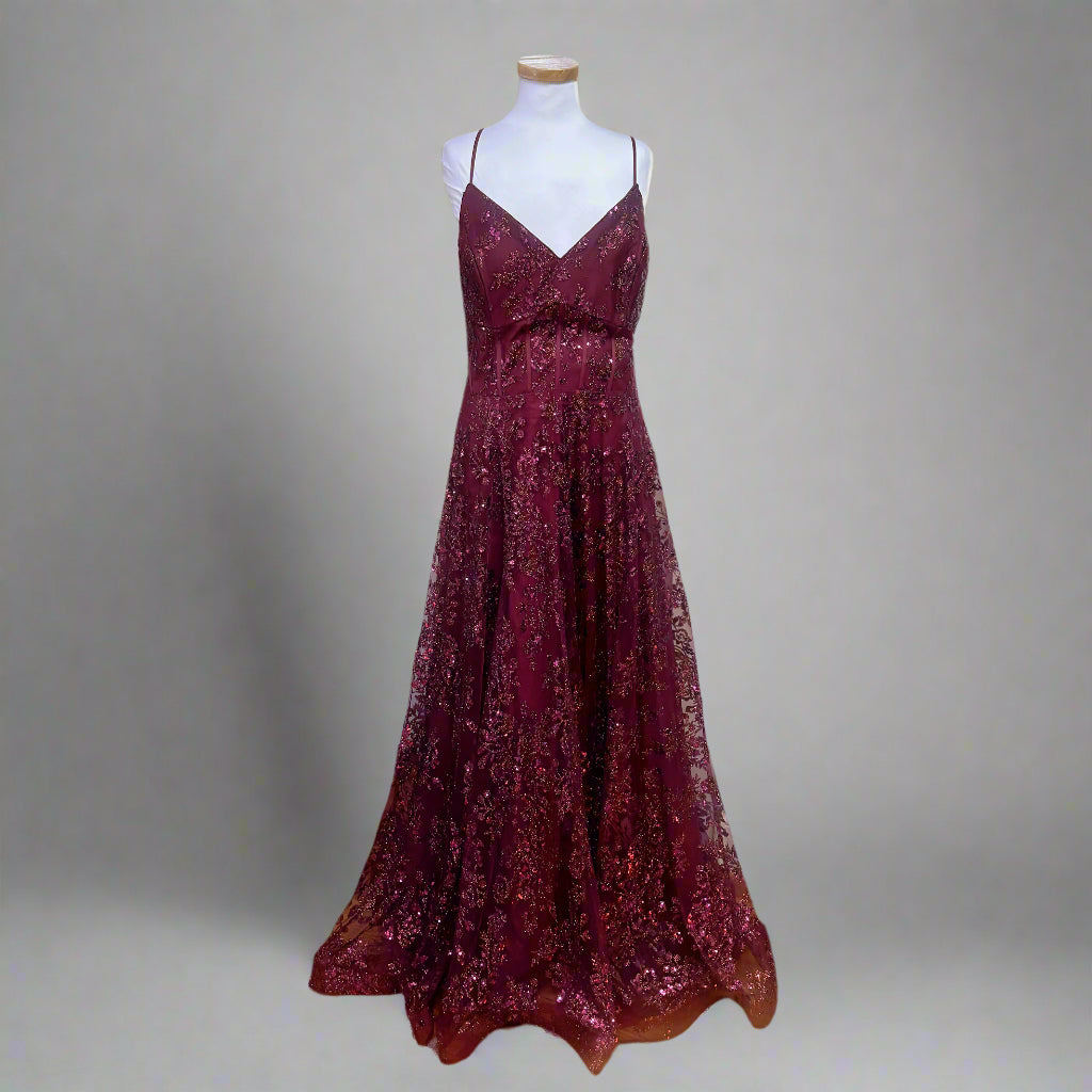 Camille la Vie burgundy dress, size 20