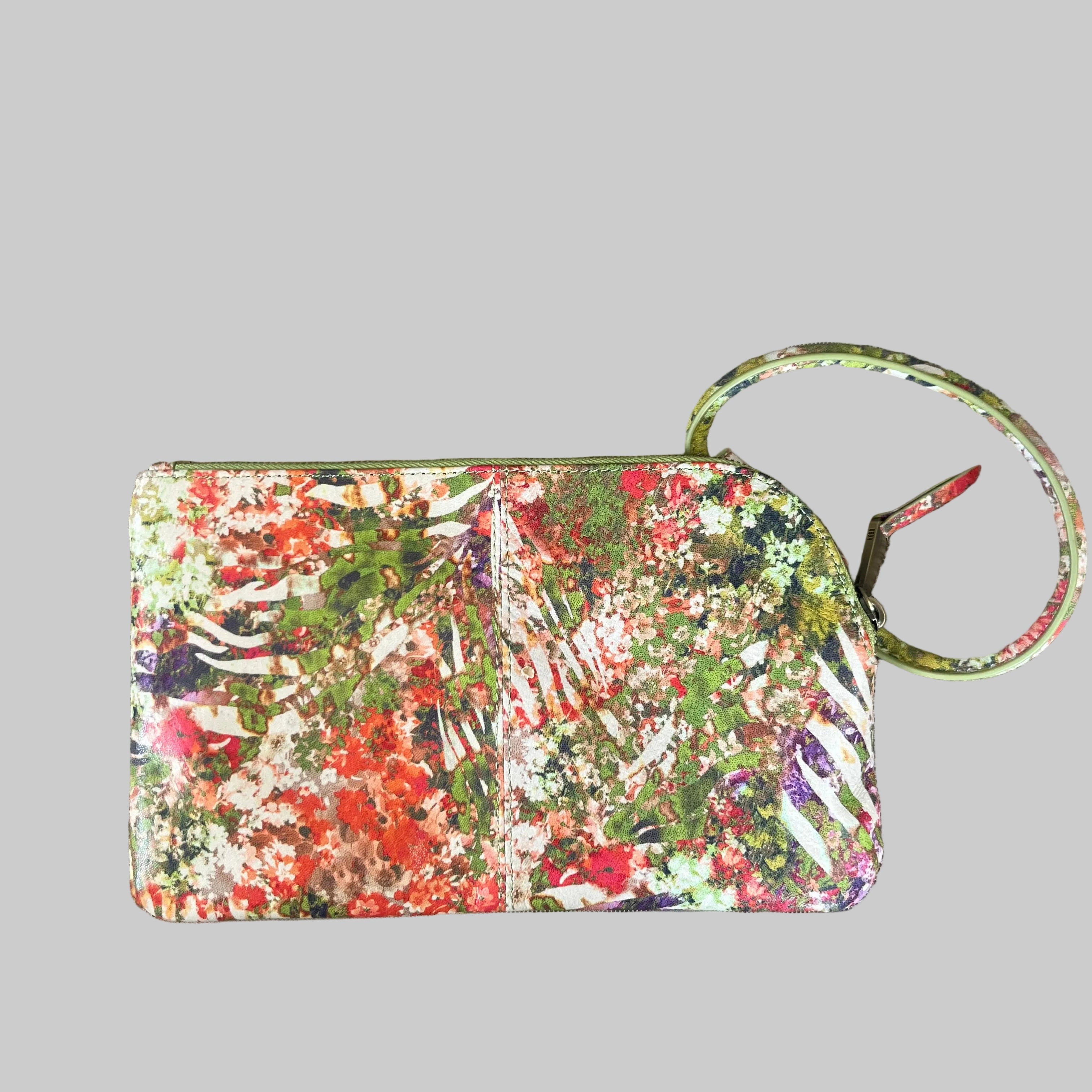 HOBO orange and green floral Sable Wristlet, NEW WITHOUT TAGS!