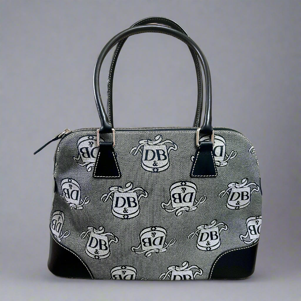 Dooney & Bourke black logo Dome Satchel, NEW WITH TAGS!