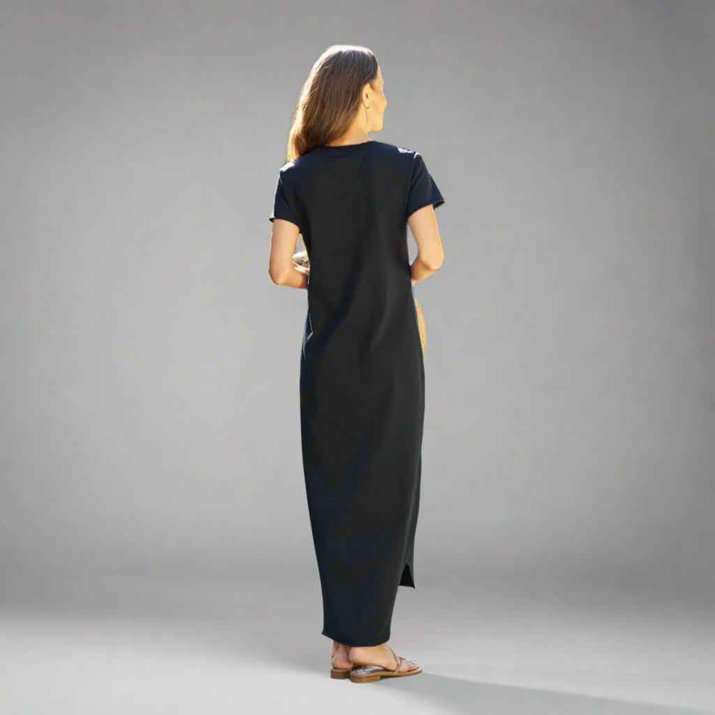 Frank & Eileen black Harper Perfect Tee dress, size XS