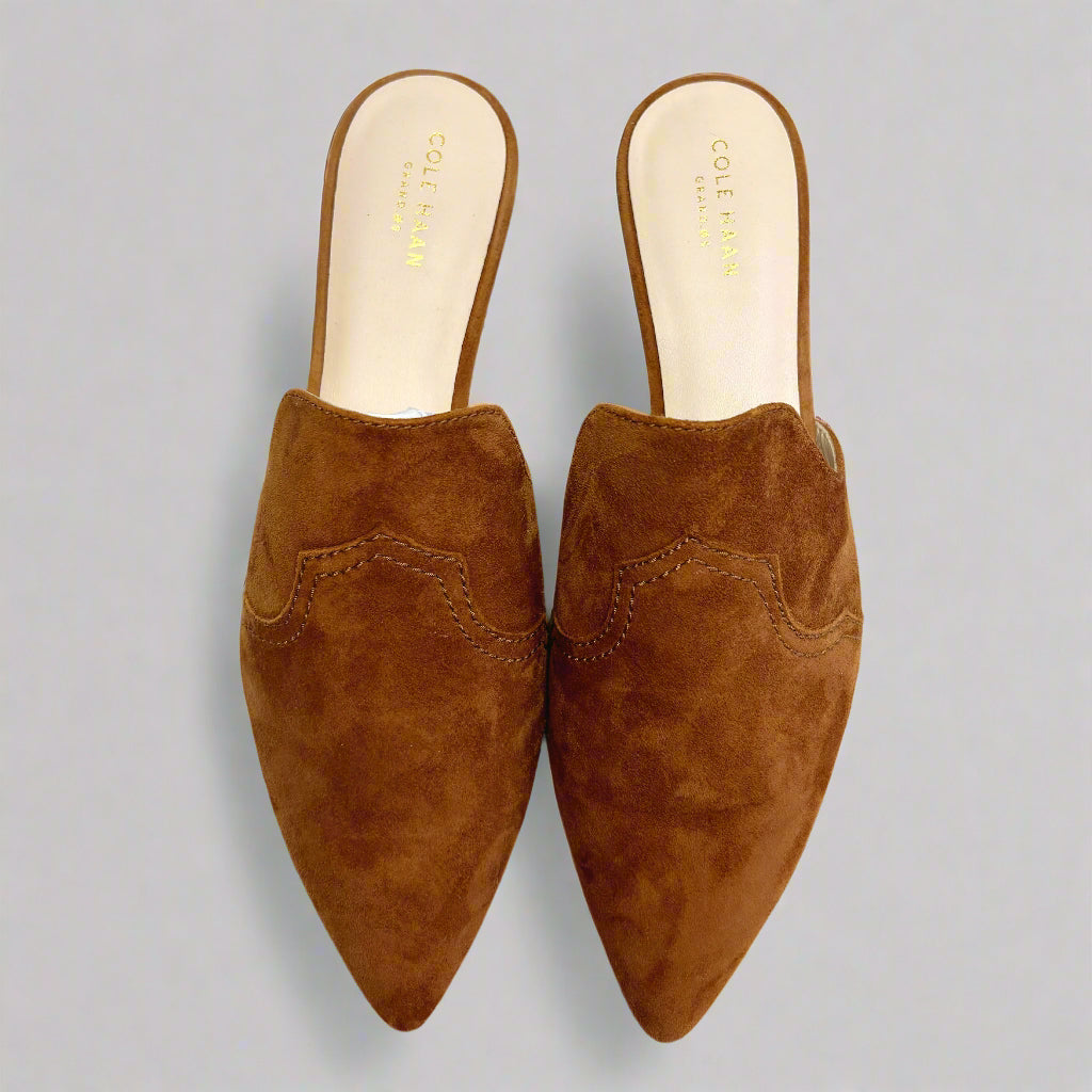 Cole Haan chestnut suede flats, size 8.5, LIKE NEW!