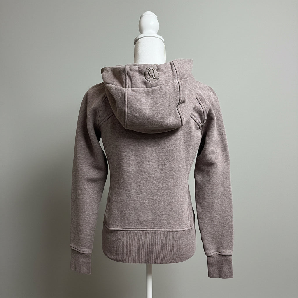 Lululemon mocha Scuba hoodie, size 6