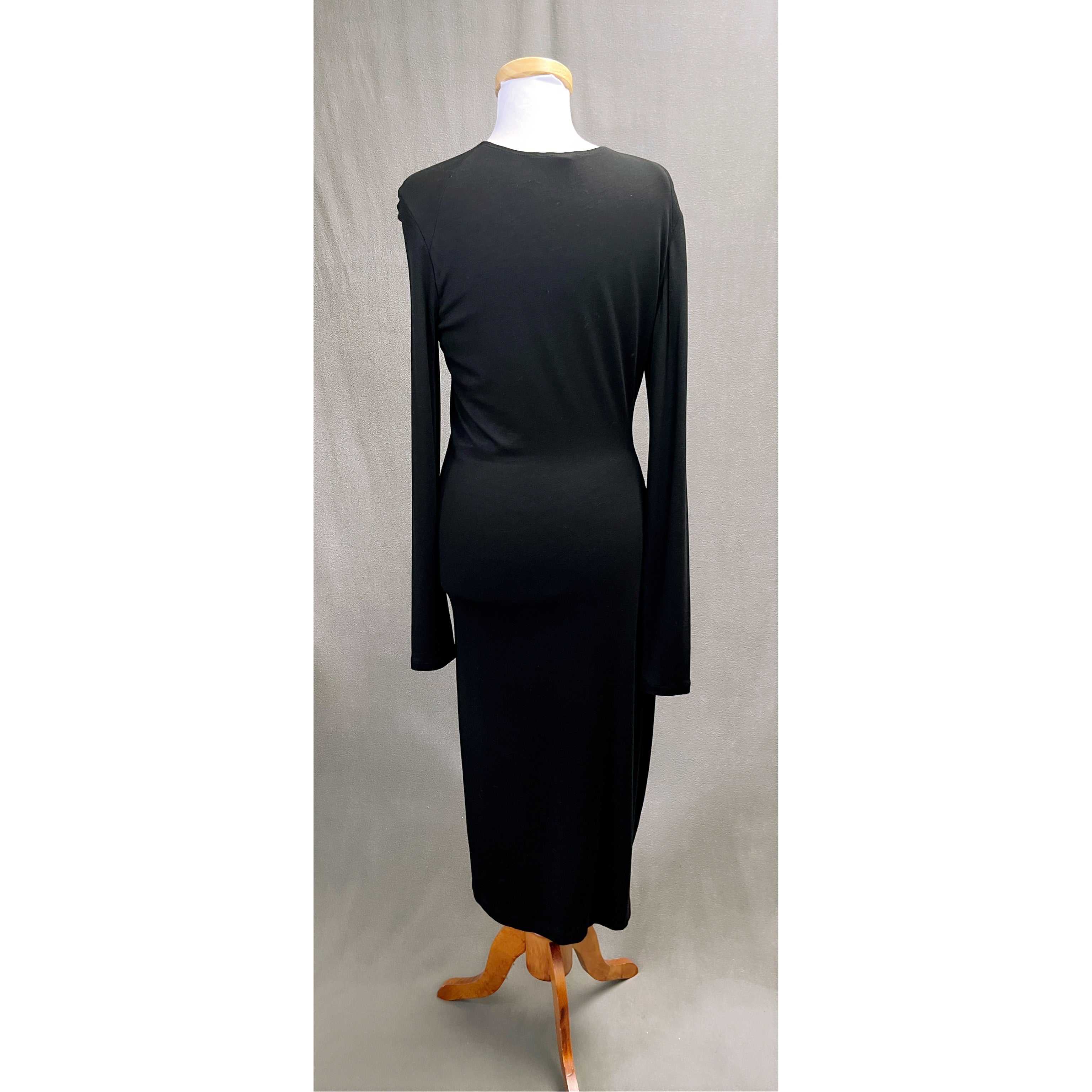 Donna Karan black dress with cutout, size M