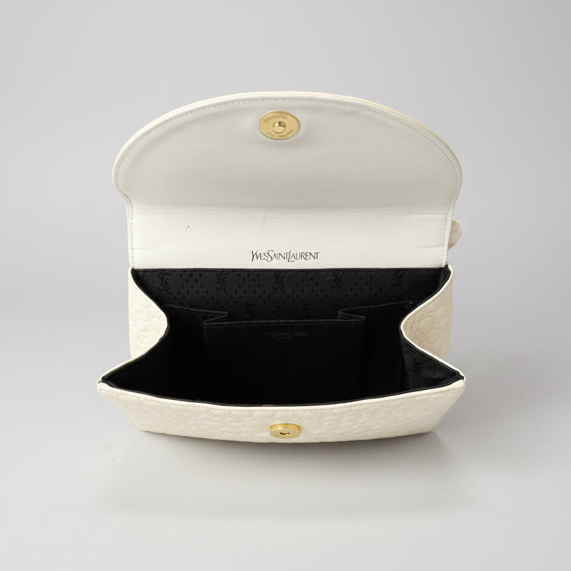 Vintage Yves St. Laurent bone crossbody bag