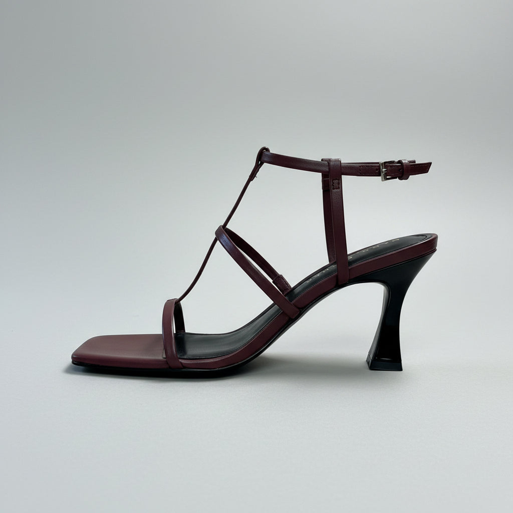 Marc Fisher brown strappy Dennie heels, size 7.5, NEW IN BOX!
