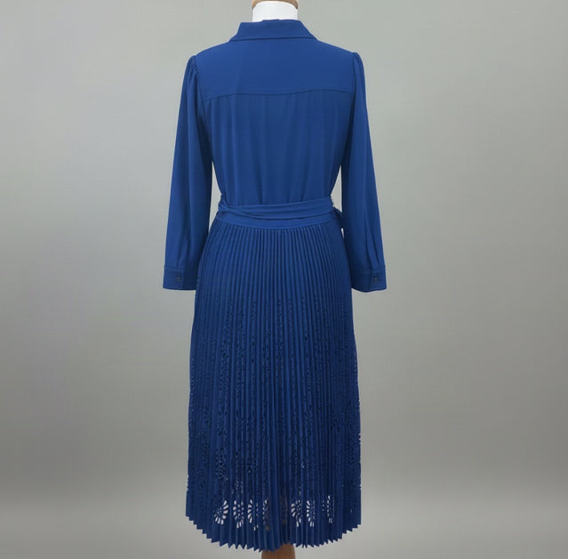 Elie Tahari cobalt blue lasercut dress, size 4, NEW WITH TAGS!