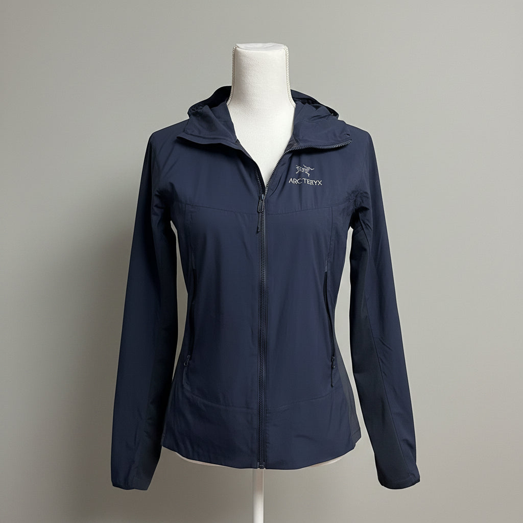 Arc'Teryx blue zip up hoodie, size S