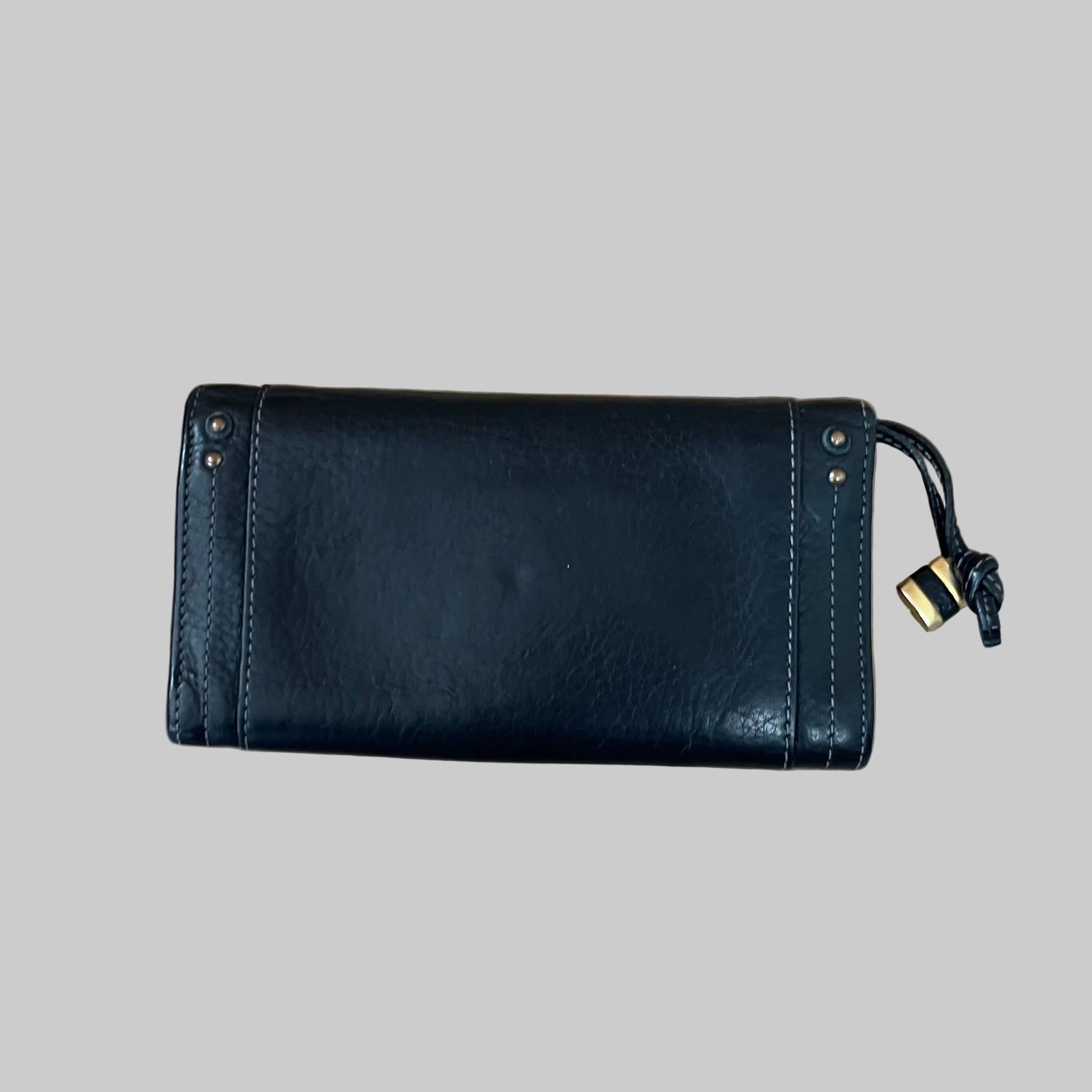 Chloe black leather Paddington wallet