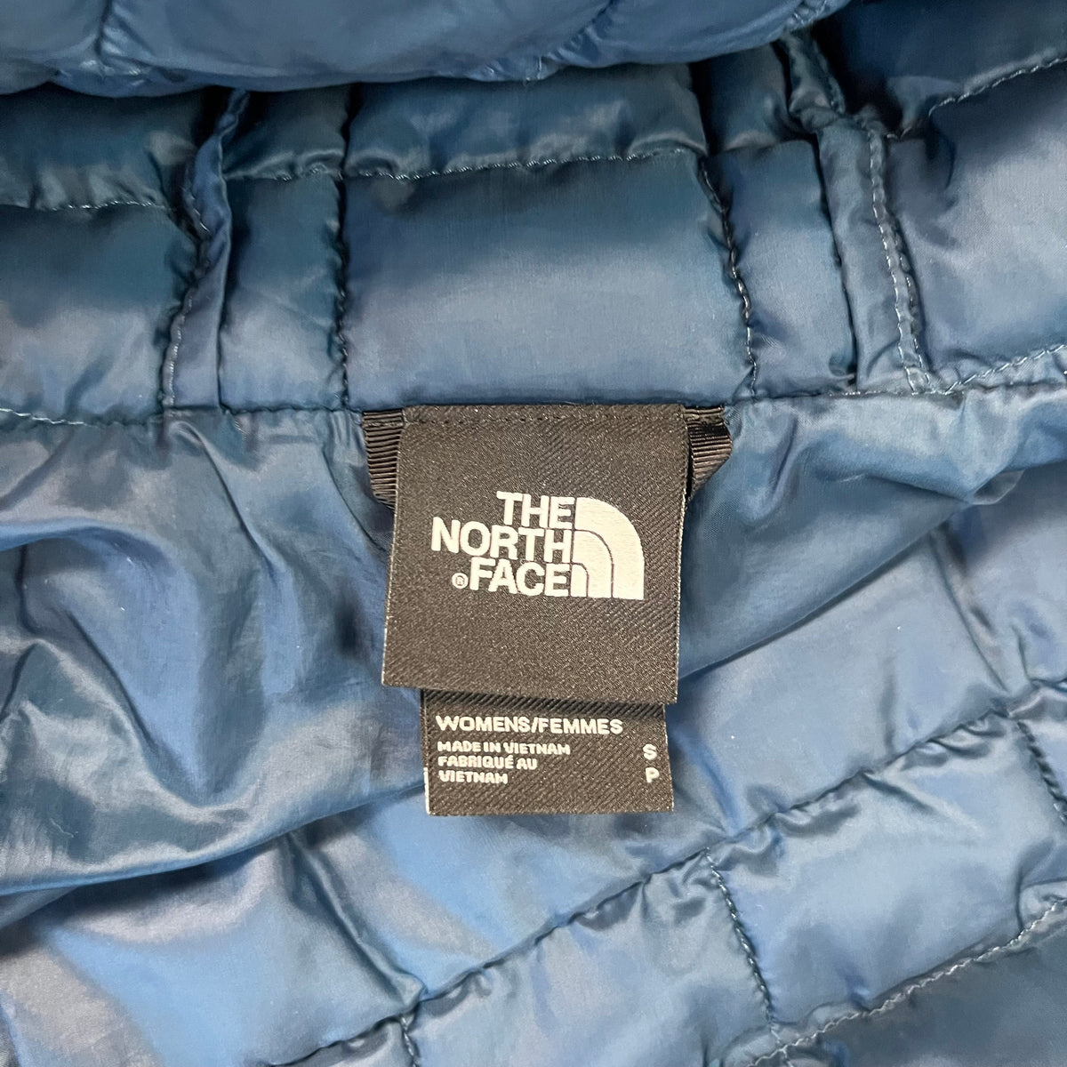 The North Face blue ThermoBall Jacket, size S