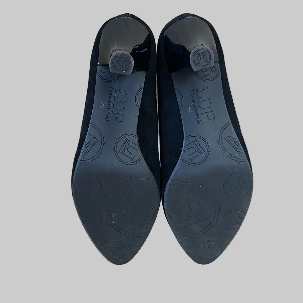 L'Amour des Pieds black suede pumps, size 8, LIKE NEW!
