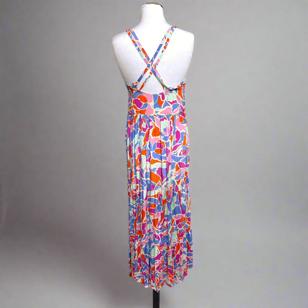 FRNCH pink print Amanda dress, size XS, NEW WITH TAGS!