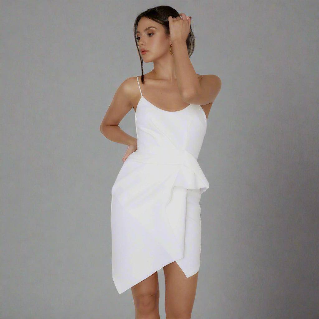 Selfie Leslie ivory dress, size L