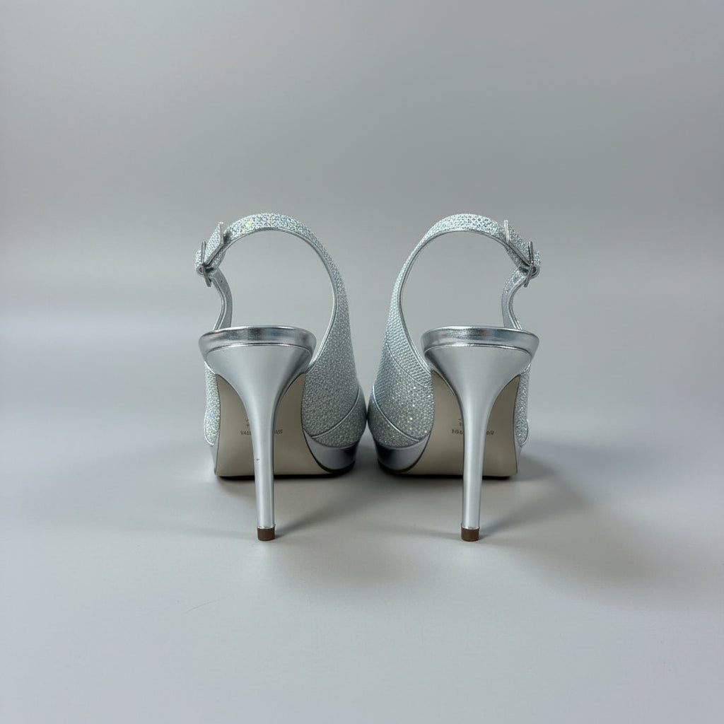 Nina silver Felice shoes, size 6, LIKE NEW!