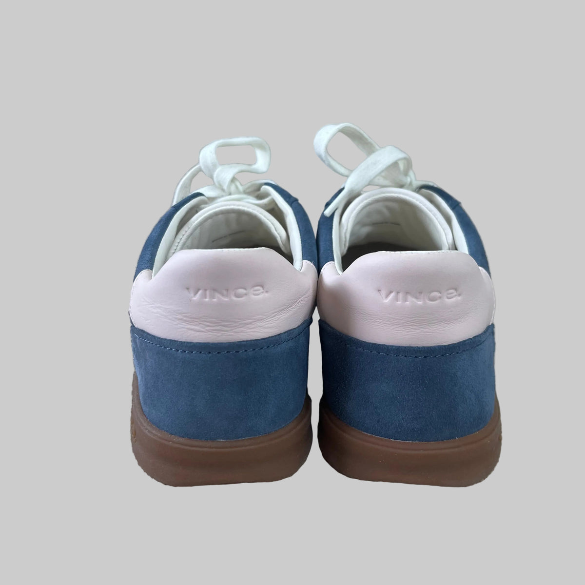 Vince blue suede with pink accent Oasis sneakers, size 9, BRAND NEW!