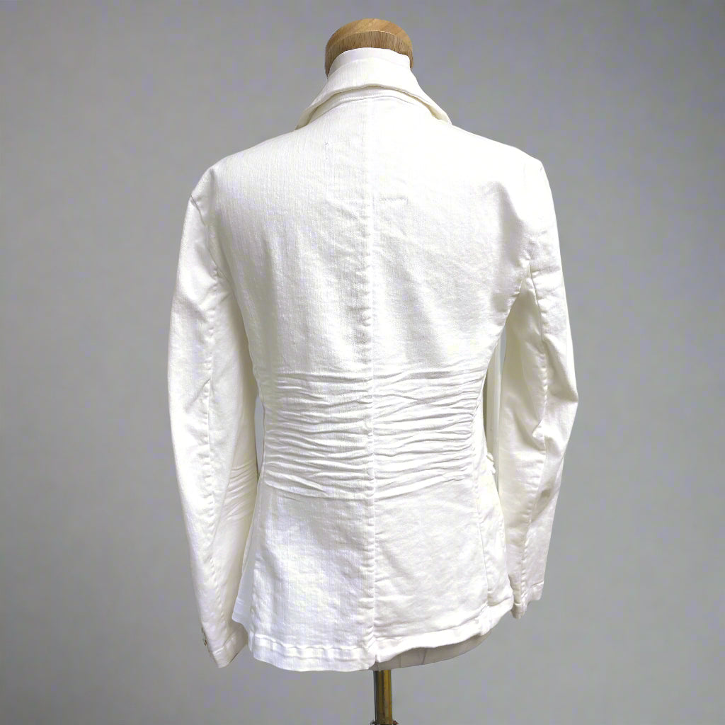 Frank & Eileen white Dublin blazer, size S