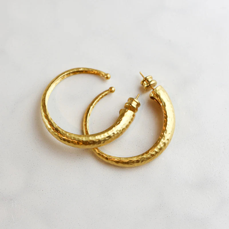 Julie Vos gold plated hoops