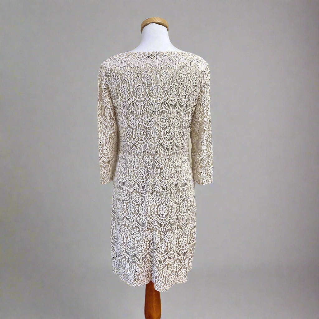 Jessica Howard ivory lace dress, size 10