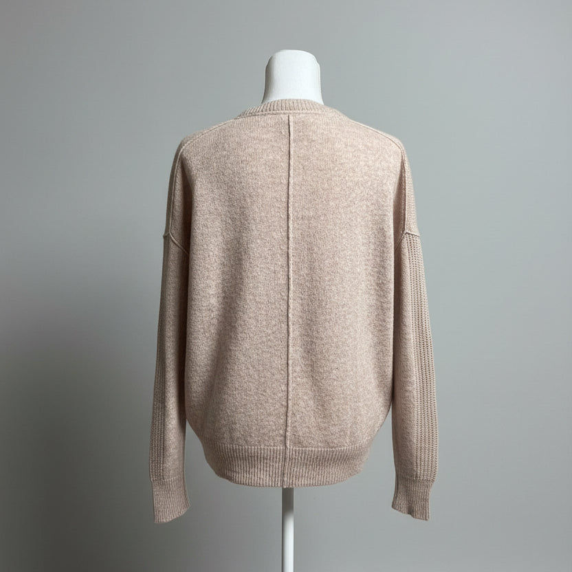 Brochu Walker blush wool and cashmere sweater, size XS