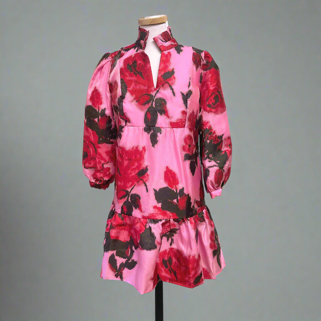 Tuckernuck hot pink floral Palmerston dress, size S, NEW WITH TAGS!