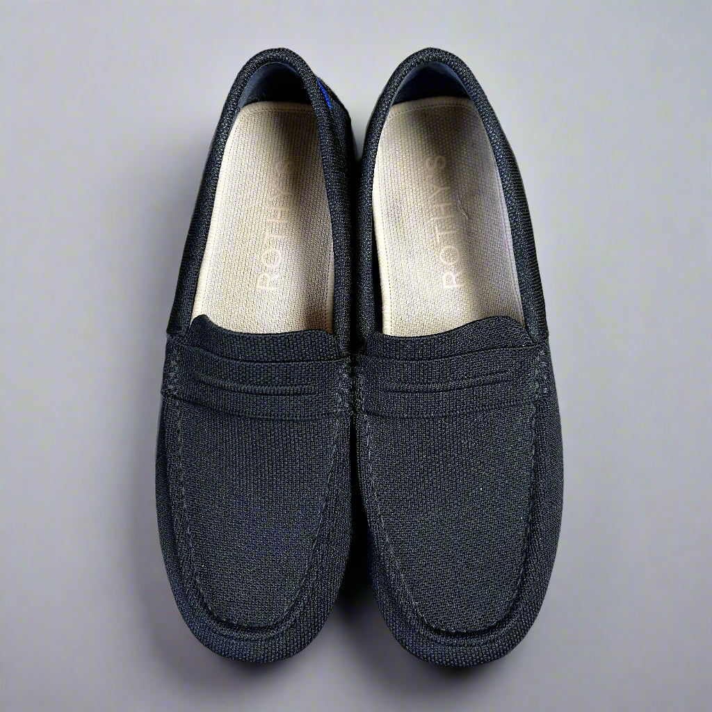 Rothy's black The Driver loafers, size 9.5