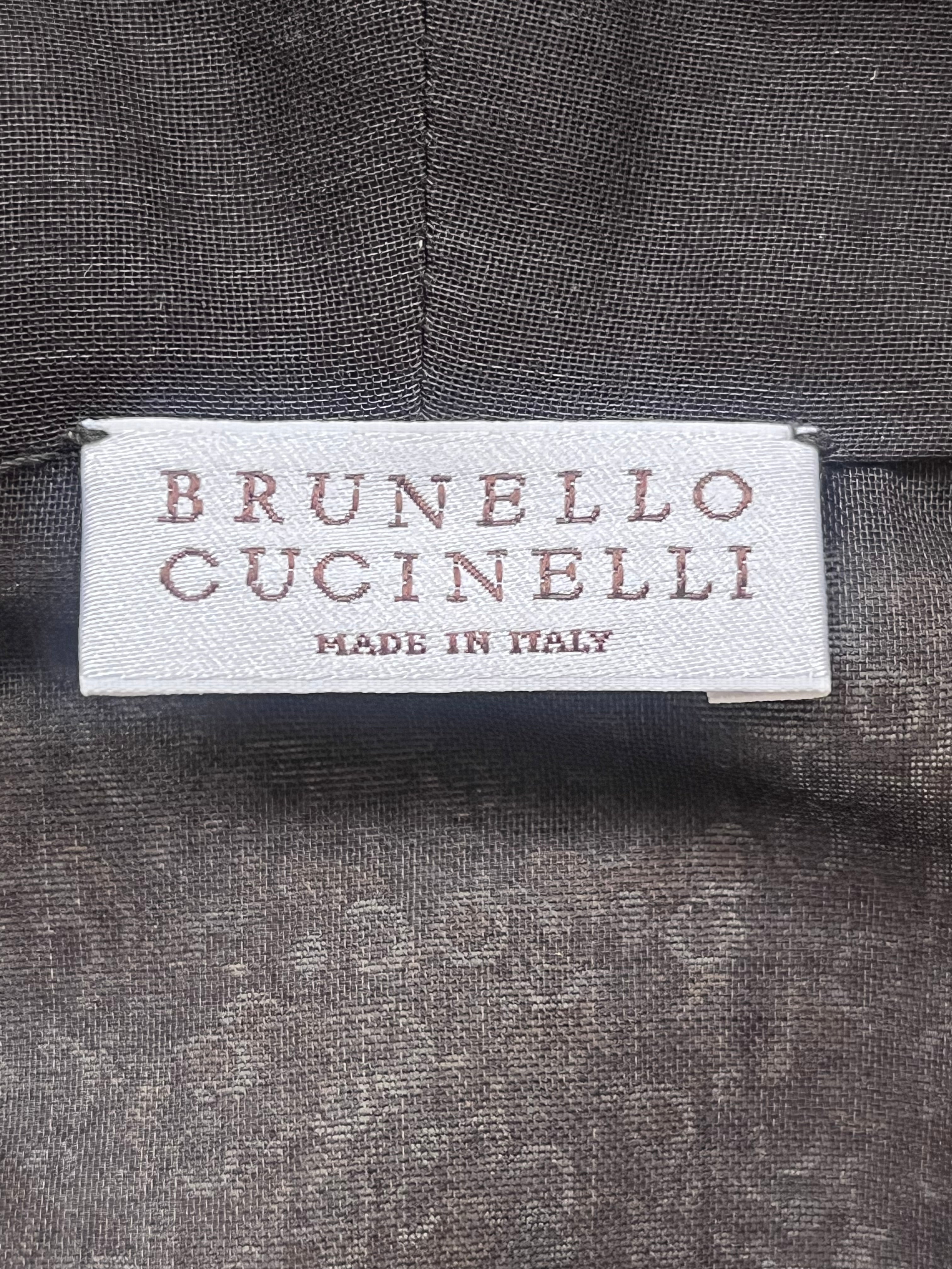 Brunello Cucinelli black jacket, size 44, Large