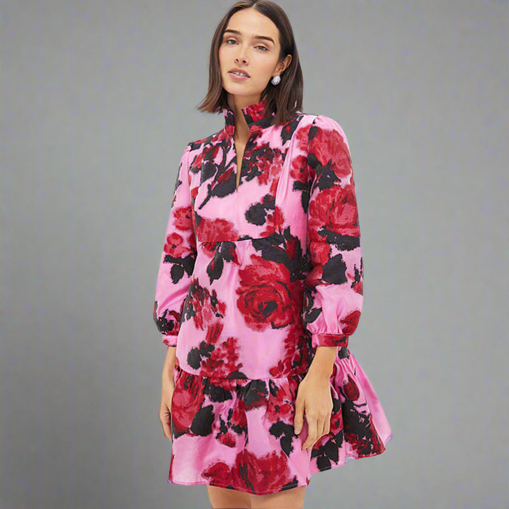 Tuckernuck hot pink floral Palmerston dress, size S, NEW WITH TAGS!