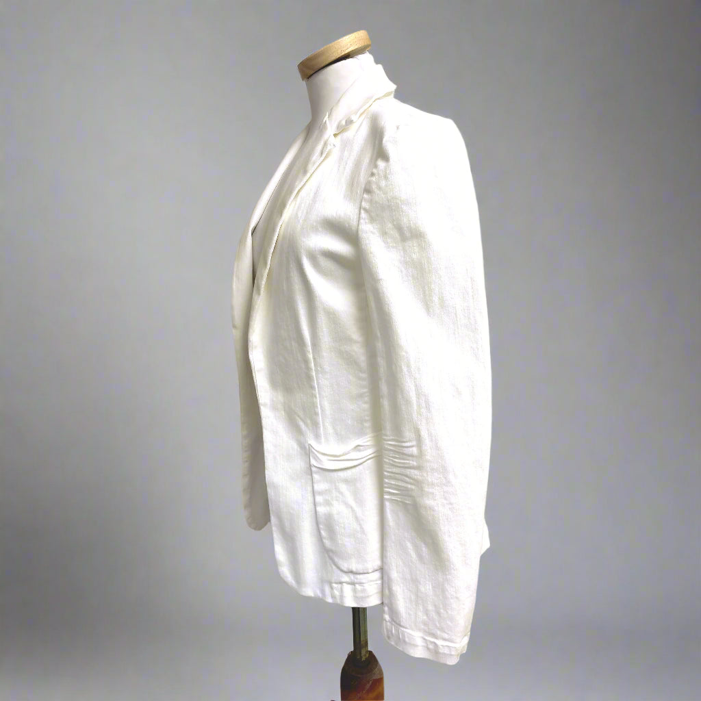 Frank & Eileen white Dublin blazer, size S