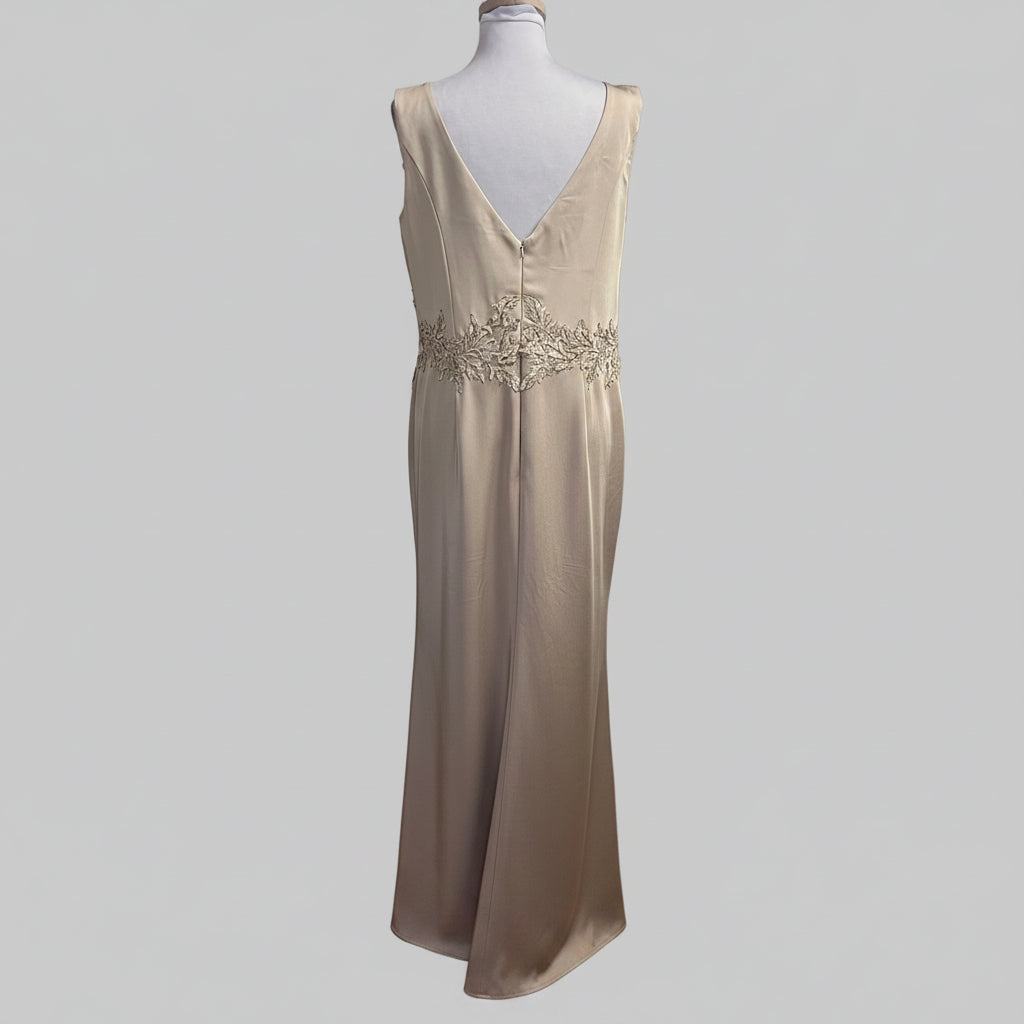 Cameron Blake champagne dress, size 14