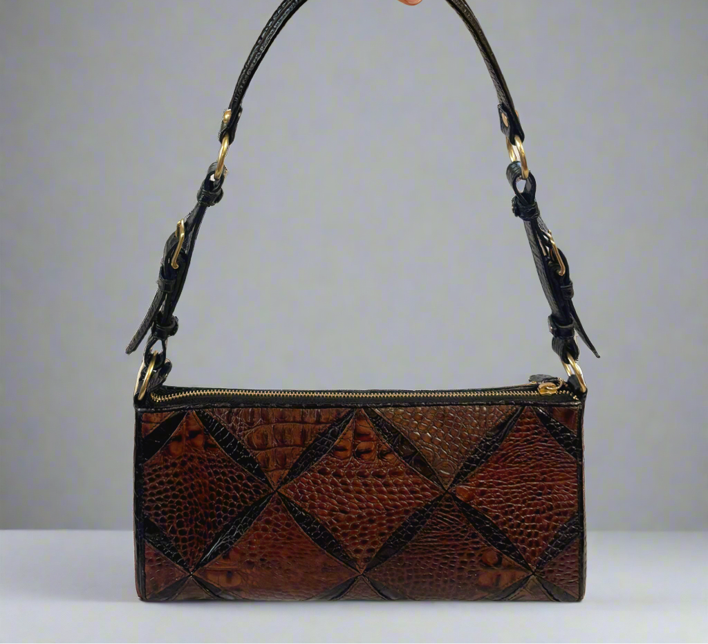Brahmin black and brown bag, LIKE NEW!