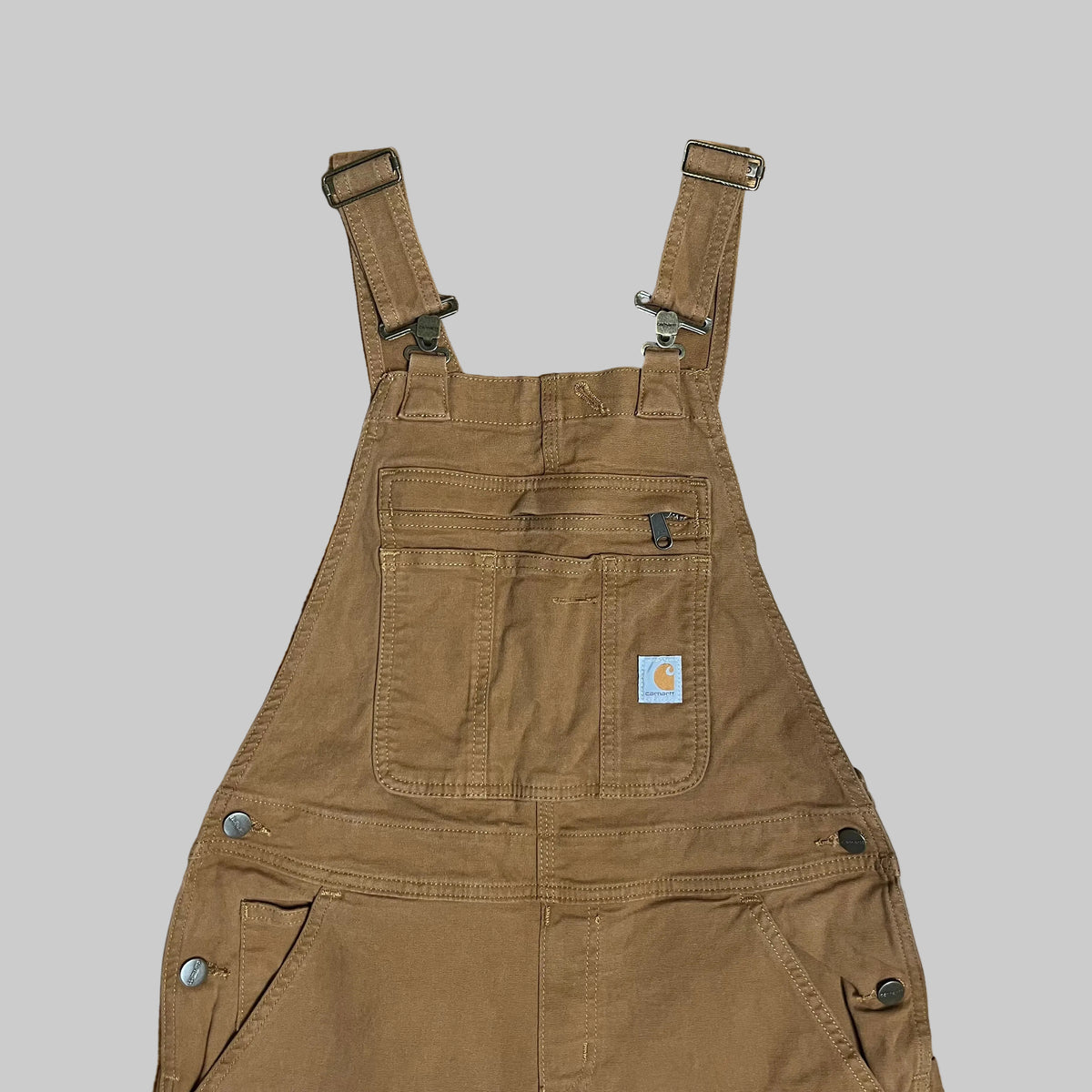 Carhartt nutmeg Crawford overalls, size XS