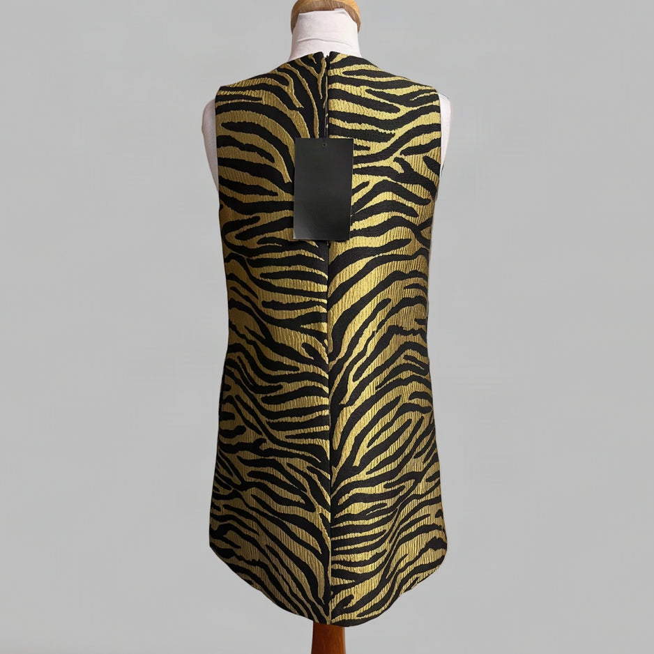 Tuckernuck gold and black Marlowe dress, size S, NEW WITH TAGS!