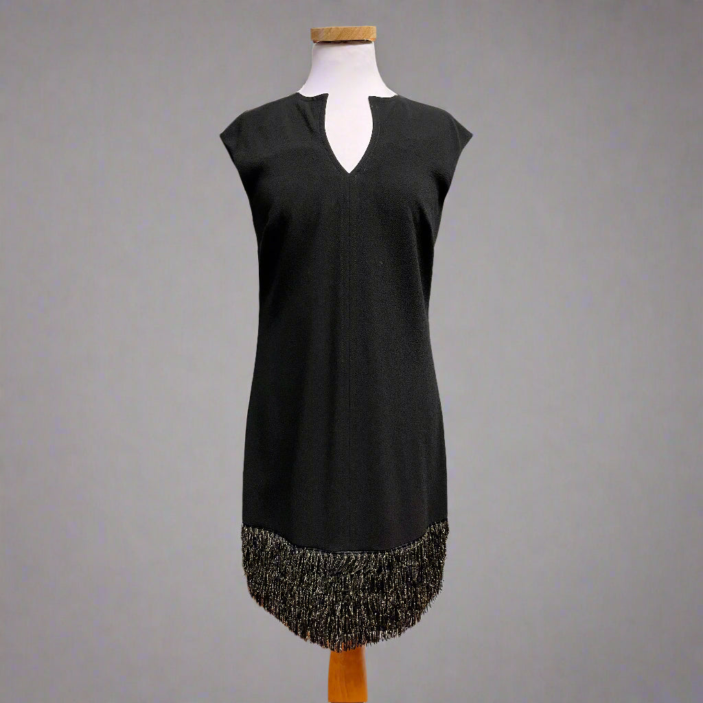 Trina Turk black and gold dress, size 2, NEW WITH TAGS!