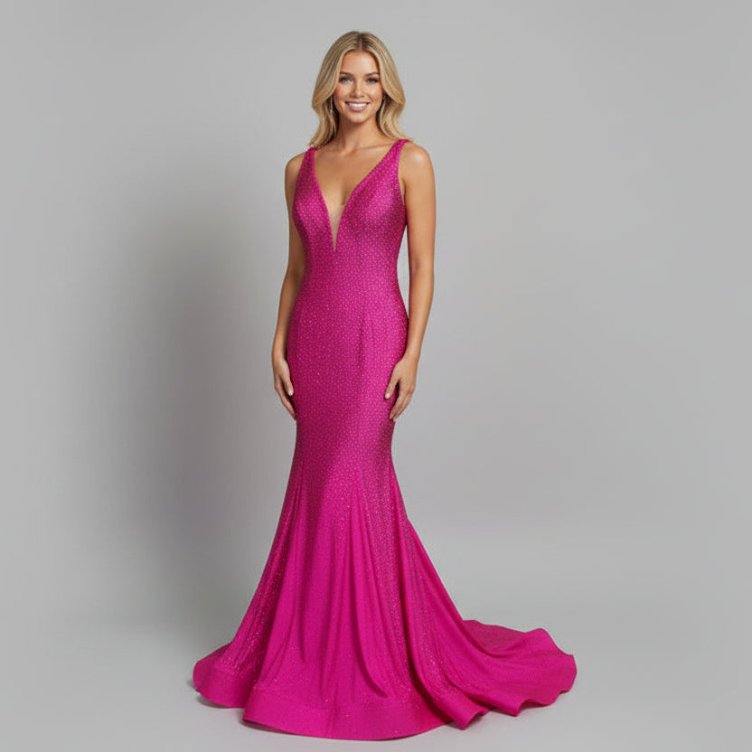 Sherri Hill hot pink dress, size 12