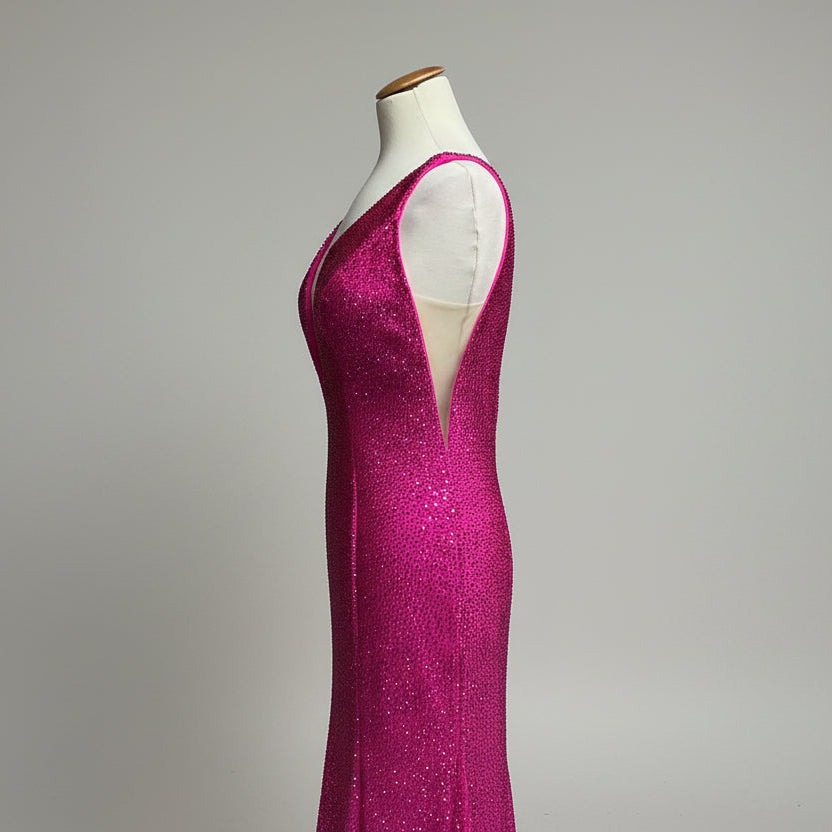 Sherri Hill hot pink dress, size 12