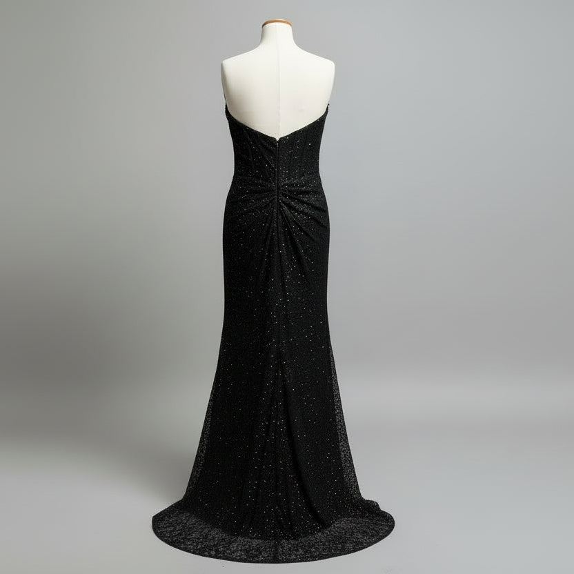 Sherri Hill black strapless dress, size 10