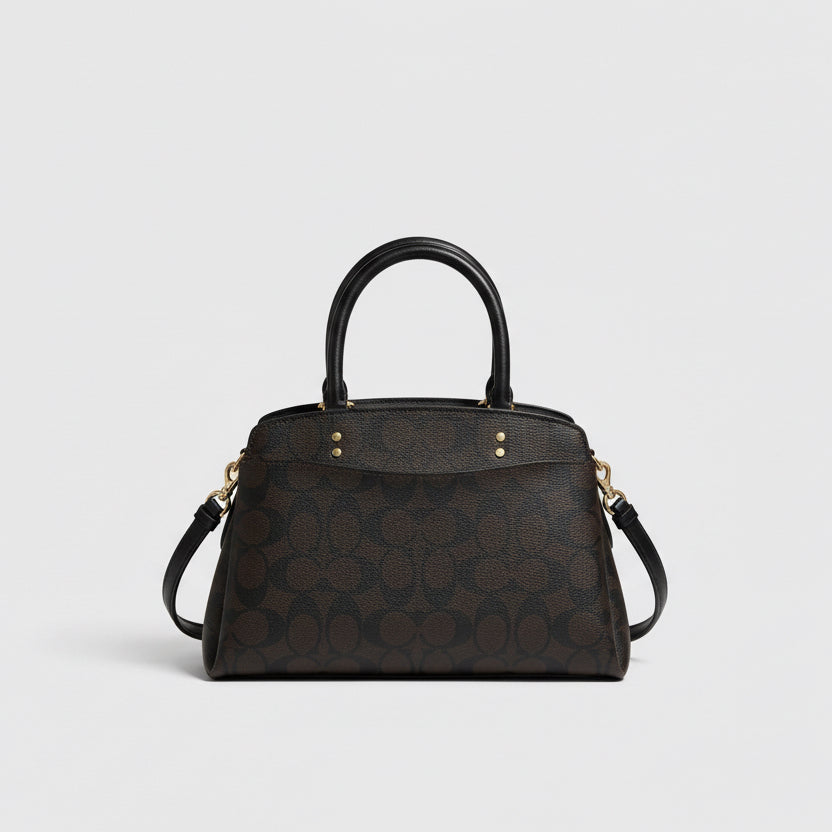 Coach brown logo print Mini Lillie Carryall, BRAND NEW!