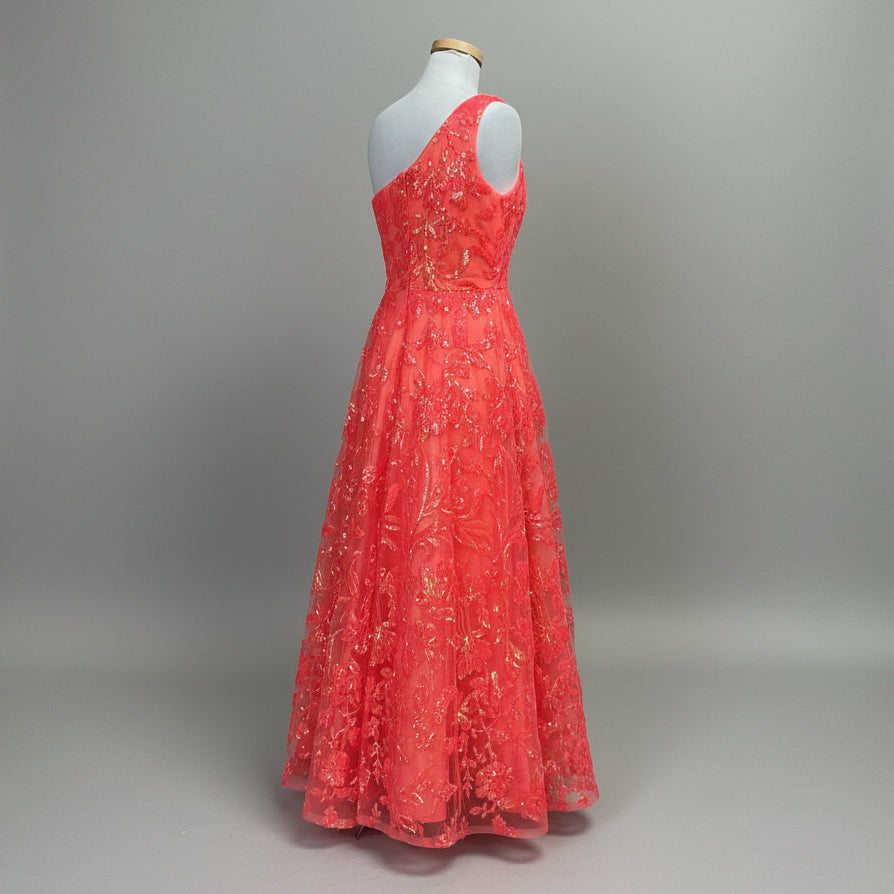 Nox Annabel neon peach A line dress, size 8